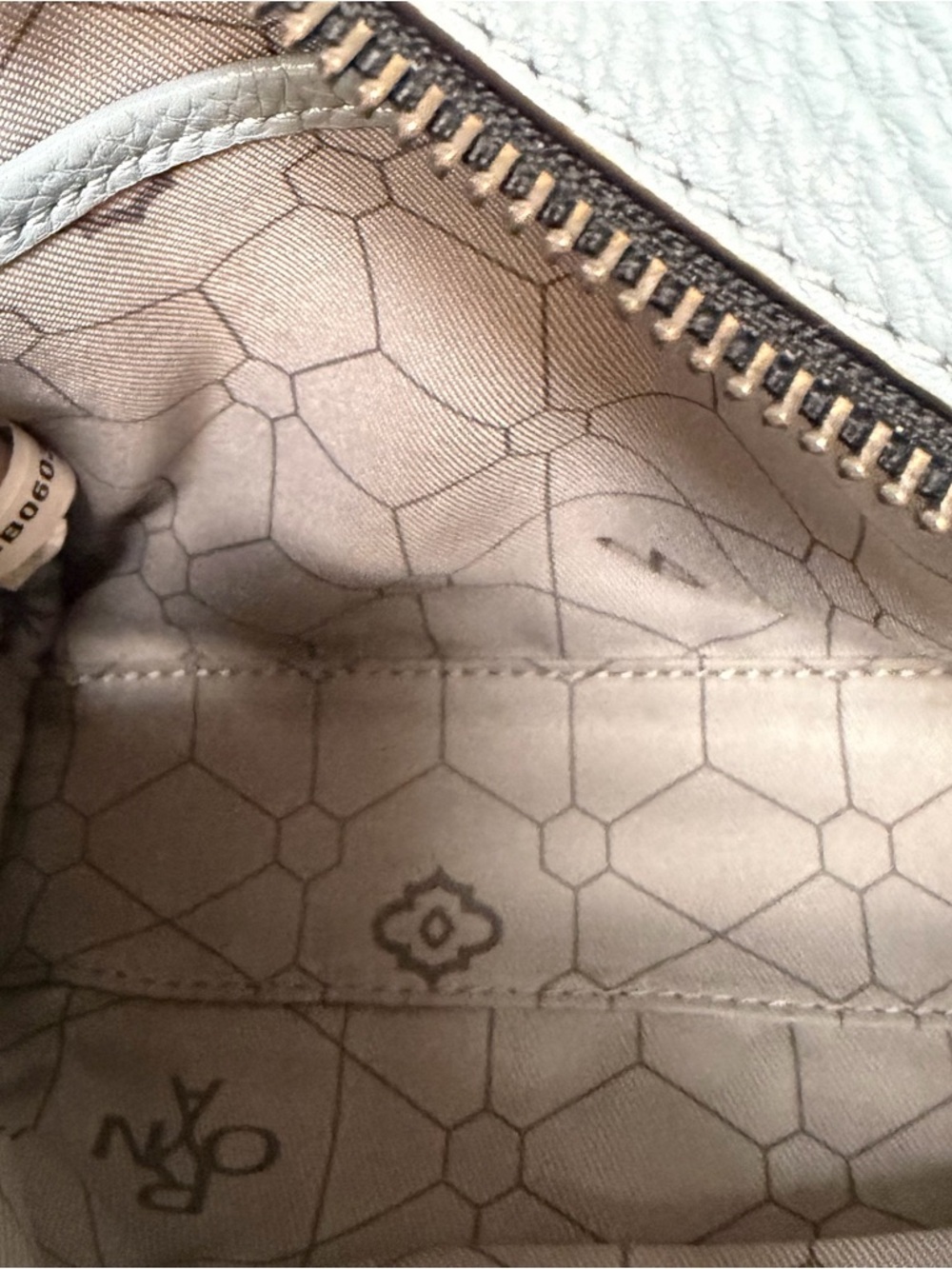 Oryany Light Blue Pebbled Leather Crossbody Bag - Picture 11 of 12